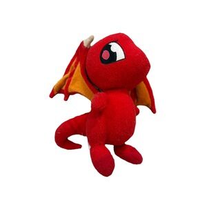 Neopets Red Shoyru Plush 7" Dragon Stuffed Animal 2003 Cartoon Nostalgia Kids
